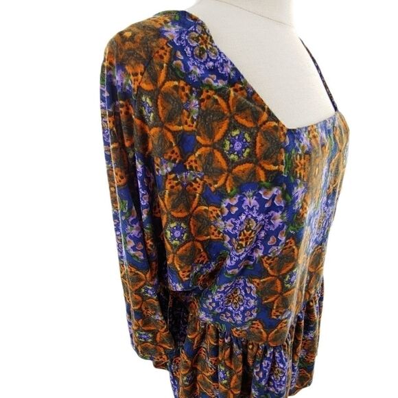 ASOS peplum top in gorgeous print - Picture 1 of 12